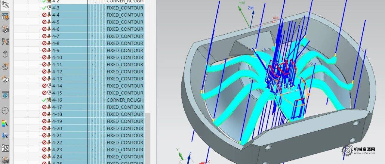 NX2007-蜘蛛-完整刀路圖 免費(fèi)下載-機(jī)械資源網(wǎng)